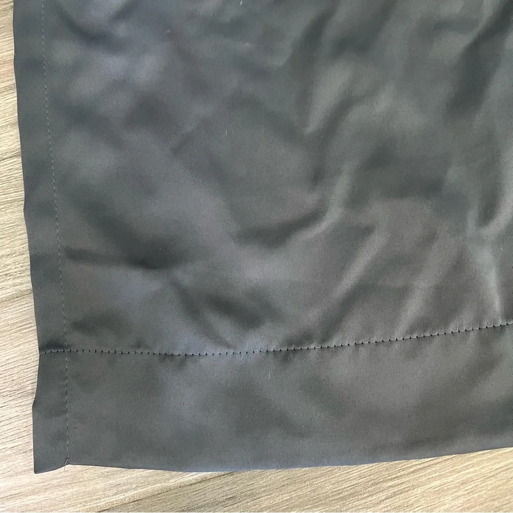 Set of 2 dark gray grommet curtain panels 53x105in
